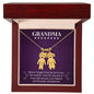 Grandma - Never Forget We Love You - Engraved Kids Charm Necklace