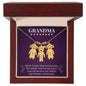 Grandma - Never Forget We Love You - Engraved Kids Charm Necklace