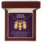 Nana - Never Forget We Love You - Engraved Kids Charm Necklace