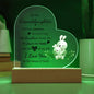 To My Granddaughter - Kids Room Décor and Night Light (Bunny)