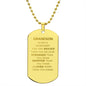 Grandson Engraved Dog Tag Necklace