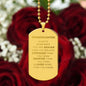 Granddaughter Engraved Dog Tag Necklace