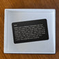 Dad Friendly Reminder - Engraved Wallet Card