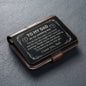 To My Dad - Wedding Day - Engraved Metal Wallet Card