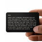 Dad Friendly Reminder - Engraved Wallet Card