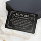 To My Dad - Wedding Day - Engraved Metal Wallet Card