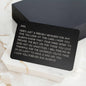 Dad Friendly Reminder - Engraved Wallet Card