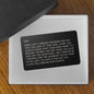 Dad Friendly Reminder - Engraved Wallet Card