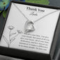 Thank You Forever Personalized Love Necklace