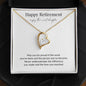 Happy Retirement Enjoy the Next Chapter Forever Love Necklace
