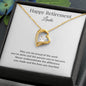 Happy Retirement Personalization Forever Love Necklace