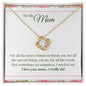 I LOVE YOU MOM I REALLY DO LOVE KNOT NECKLACE