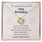 Happy Birthday 21 | Love Knot Necklace