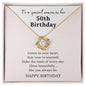 Happy Birthday 50 | Love Knot Necklace