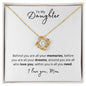 To My Daughter | Love Knot Necklace | Within You All You Need