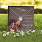 To My Mom | Brown Skin Girl | Love Knot Necklace