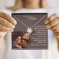 To My Mom | Brown Skin Girl | Love Knot Necklace