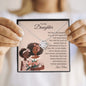 To My Daughter | Brown Skin Girl | Love Knot Necklace