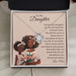 To My Daughter | Brown Skin Girl | Love Knot Necklace