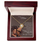 To My Mom | Brown Skin Girl | Love Knot Necklace