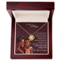 To My Mom | Brown Skin Girl | Love Knot Necklace