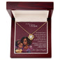 To My Mom | Brown Skin Girl | Love Knot Necklace
