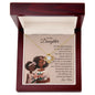 To My Daughter | Brown Skin Girl | Love Knot Necklace