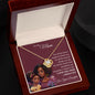 To My Mom | Brown Skin Girl | Love Knot Necklace
