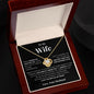 Wife - I Love You - Love Knot Necklace