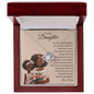 To My Daughter | Brown Skin Girl | Love Knot Necklace
