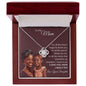 To My Mom | Brown Skin Girl | Love Knot Necklace