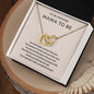 Mama To Be - Pregnancy Gift - Interlocking Hearts Necklace