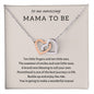 Mama To Be - Pregnancy Gift - Interlocking Hearts Necklace