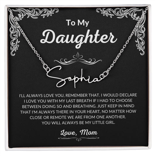 My Little Girl - Custom Name Necklace