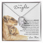 To My Daughter - Lioness Forever Heart Necklace ππ