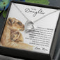 To My Daughter - Lioness Forever Heart Necklace ππ