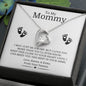 To My Mommy | Mom To Be | Baby Feet Love Knot Necklace