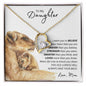 To My Daughter - Lioness Forever Heart Necklace ππ