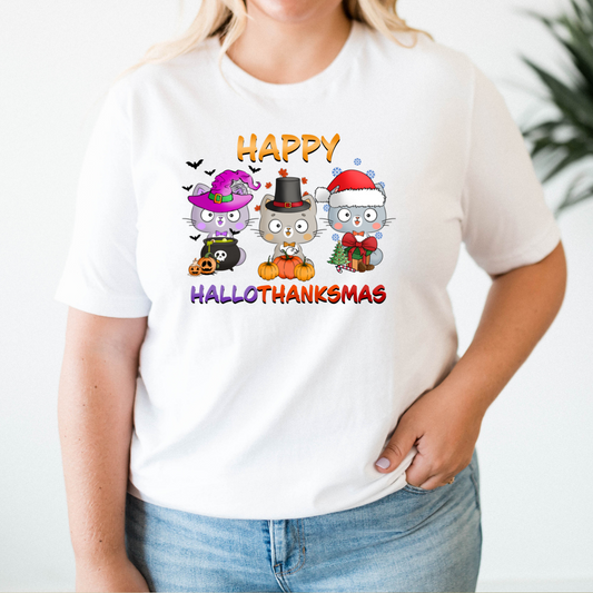 HALLOTHANKSMAS T-Shirt (Cats)