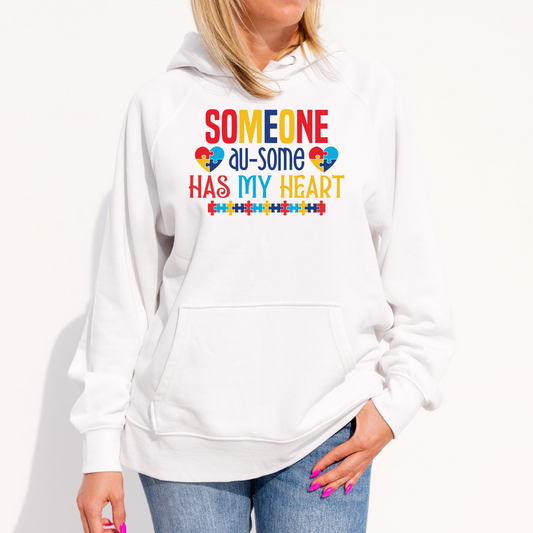 Someone Au-some Has My Heart Pullover Hoodie