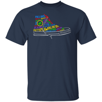 Autism Awareness Puzzle Shoe T-Shirt