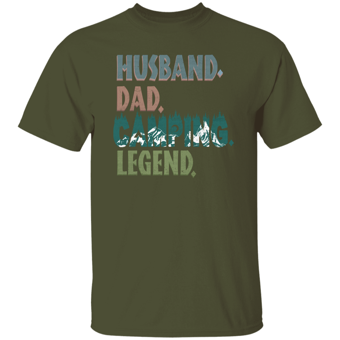 Husband Dad Camping Legend | G500 5.3 oz. T-Shirt