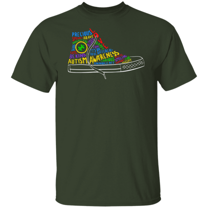 Autism Awareness Puzzle Shoe T-Shirt