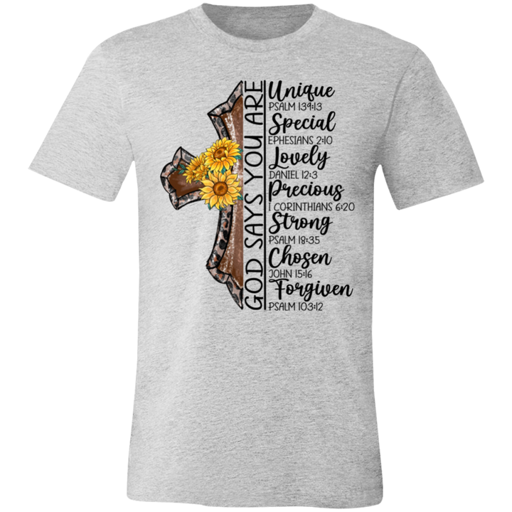 God Says You Are Cross | Unisex Jersey Short-Sleeve T-Shirt