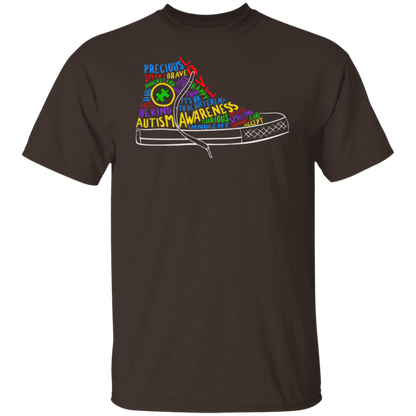 Autism Awareness Puzzle Shoe T-Shirt