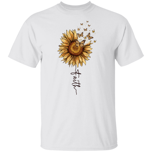 Faith Sunflower Butterfly 2 T-Shirt