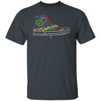 Autism Awareness Puzzle Shoe T-Shirt