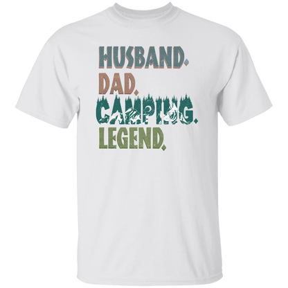 Husband Dad Camping Legend | G500 5.3 oz. T-Shirt