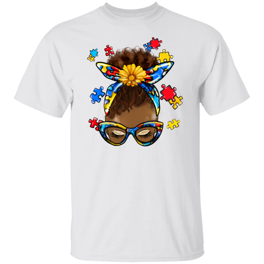 Black Autism Mom T-Shirt