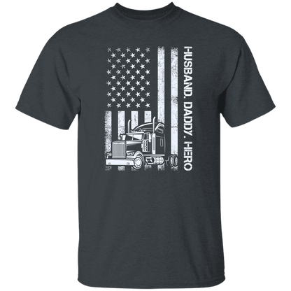 Husband Daddy Hero Trucker | G500 5.3 oz. T-Shirt